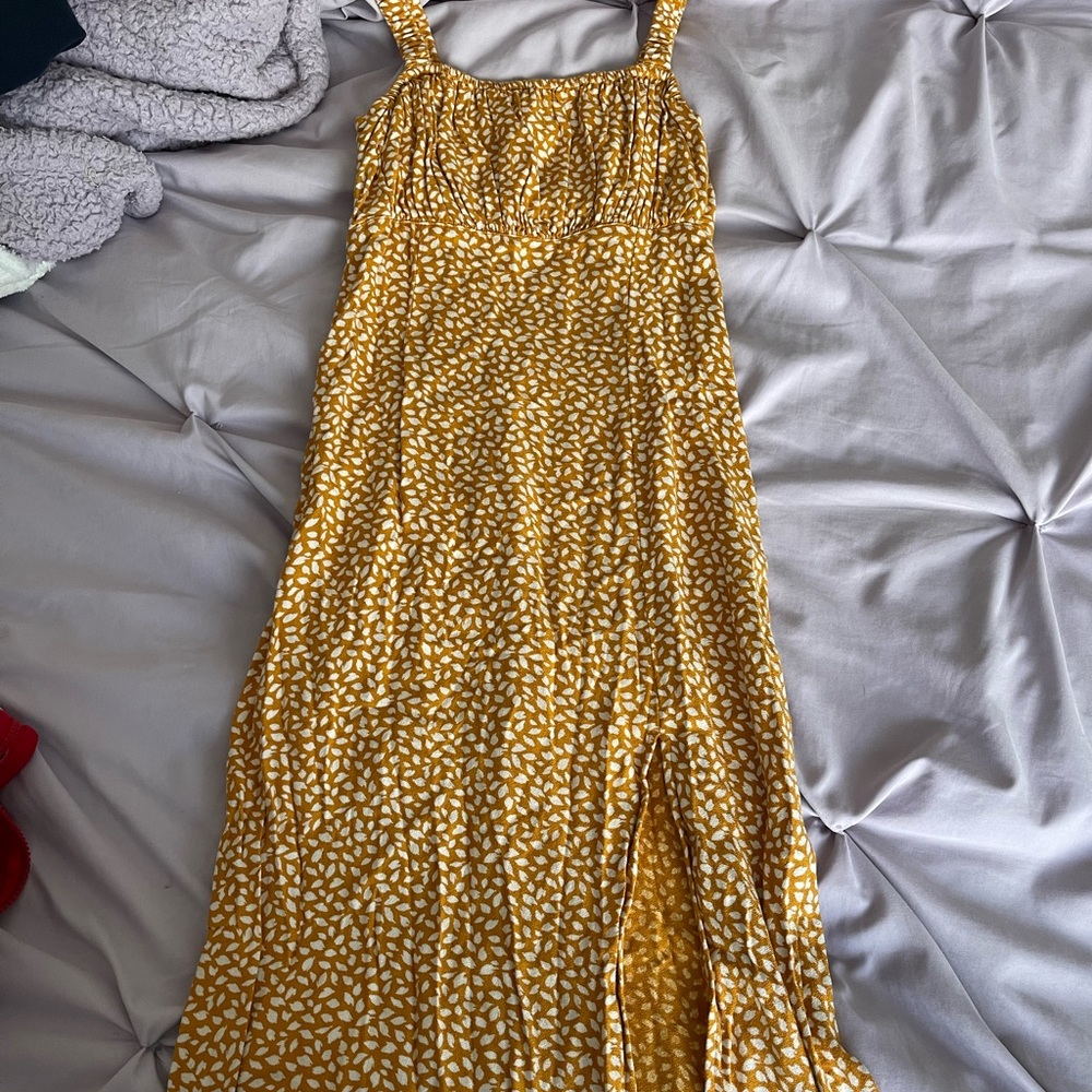 Abercrombie and Fitch Midi Orange Dress